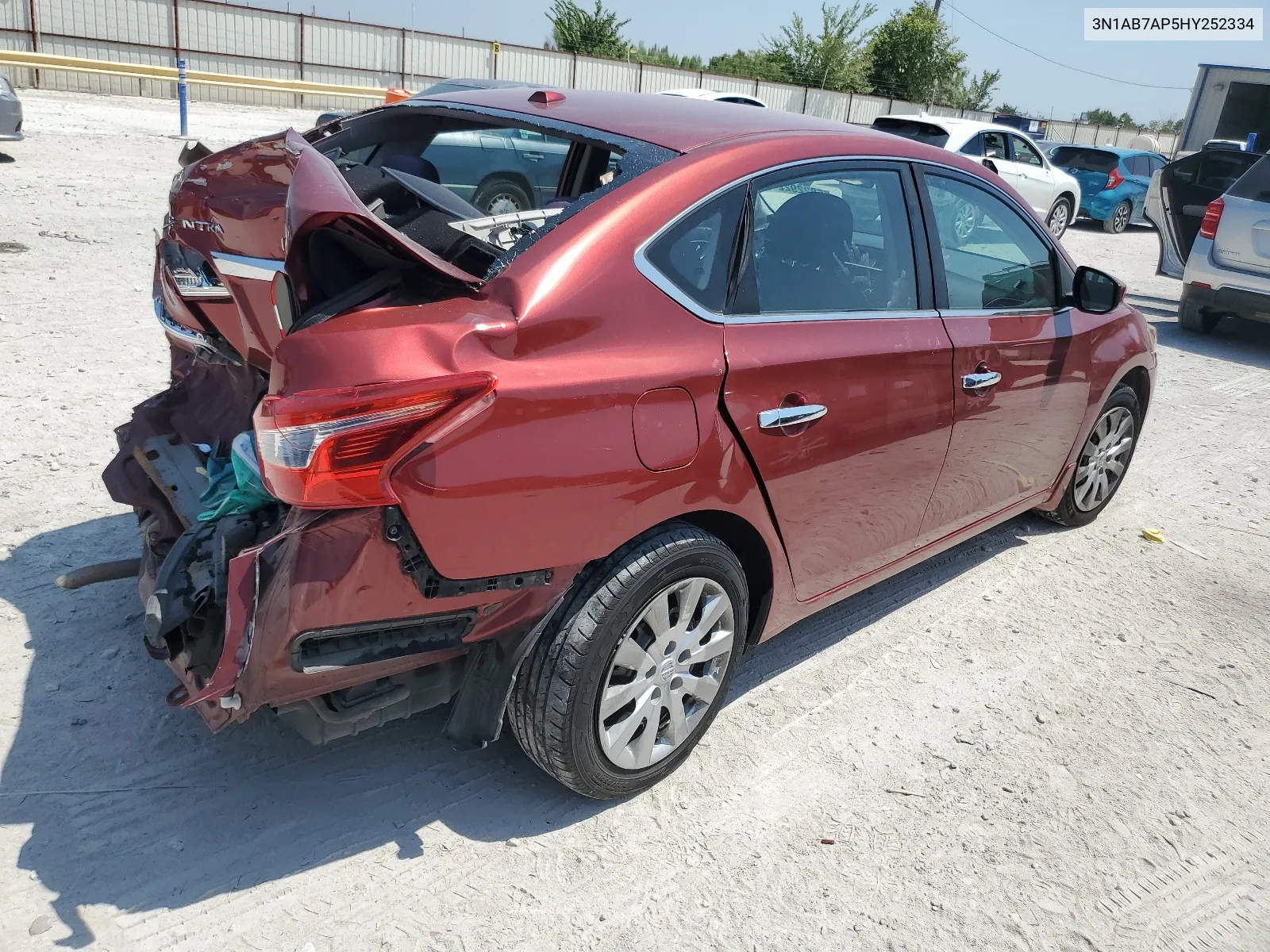 2017 Nissan Sentra S VIN: 3N1AB7AP5HY252334 Lot: 68229224