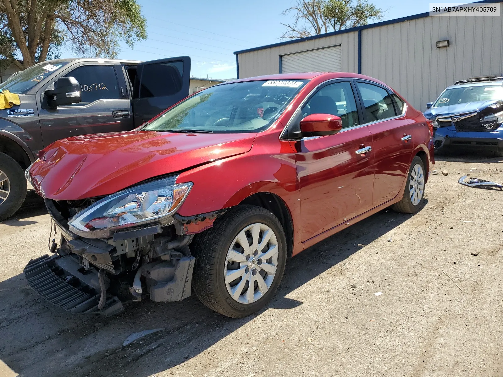 2017 Nissan Sentra S VIN: 3N1AB7APXHY405709 Lot: 68270834