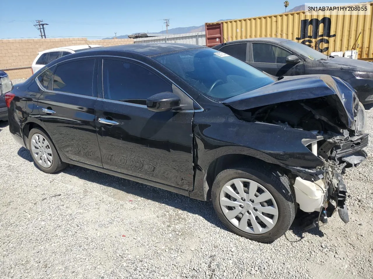 2017 Nissan Sentra S VIN: 3N1AB7AP1HY208055 Lot: 68315644