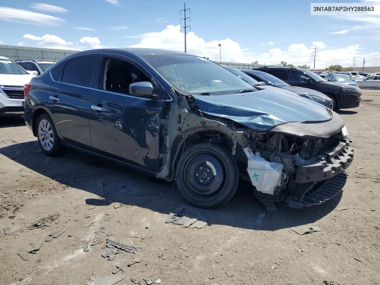 2017 Nissan Sentra S VIN: 3N1AB7AP2HY288563 Lot: 68488694