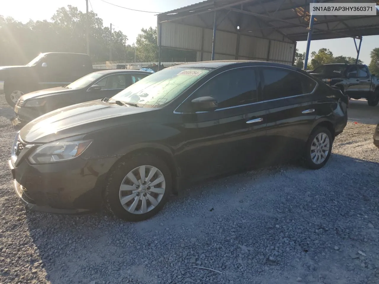 2017 Nissan Sentra S VIN: 3N1AB7AP3HY360371 Lot: 68508754