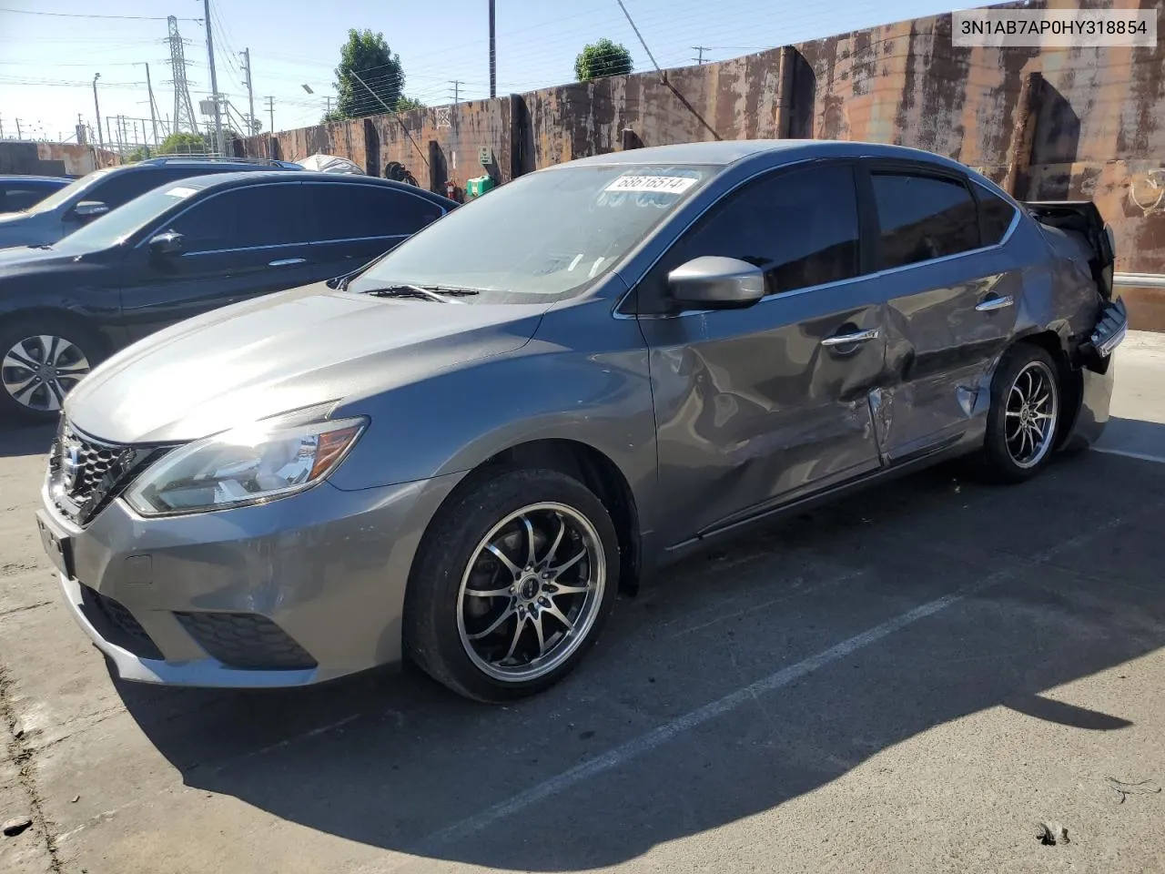 2017 Nissan Sentra S VIN: 3N1AB7AP0HY318854 Lot: 68616514