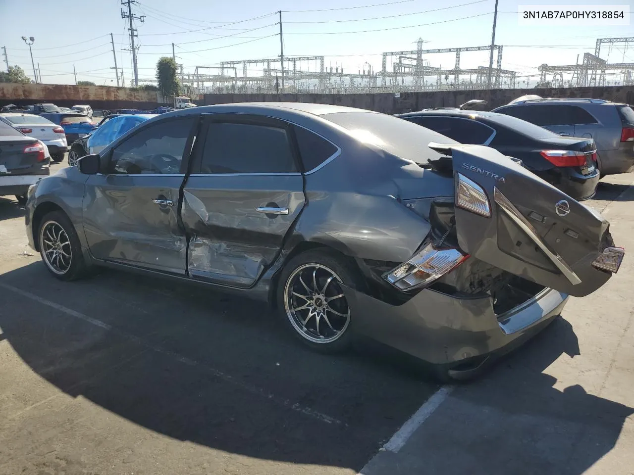 2017 Nissan Sentra S VIN: 3N1AB7AP0HY318854 Lot: 68616514