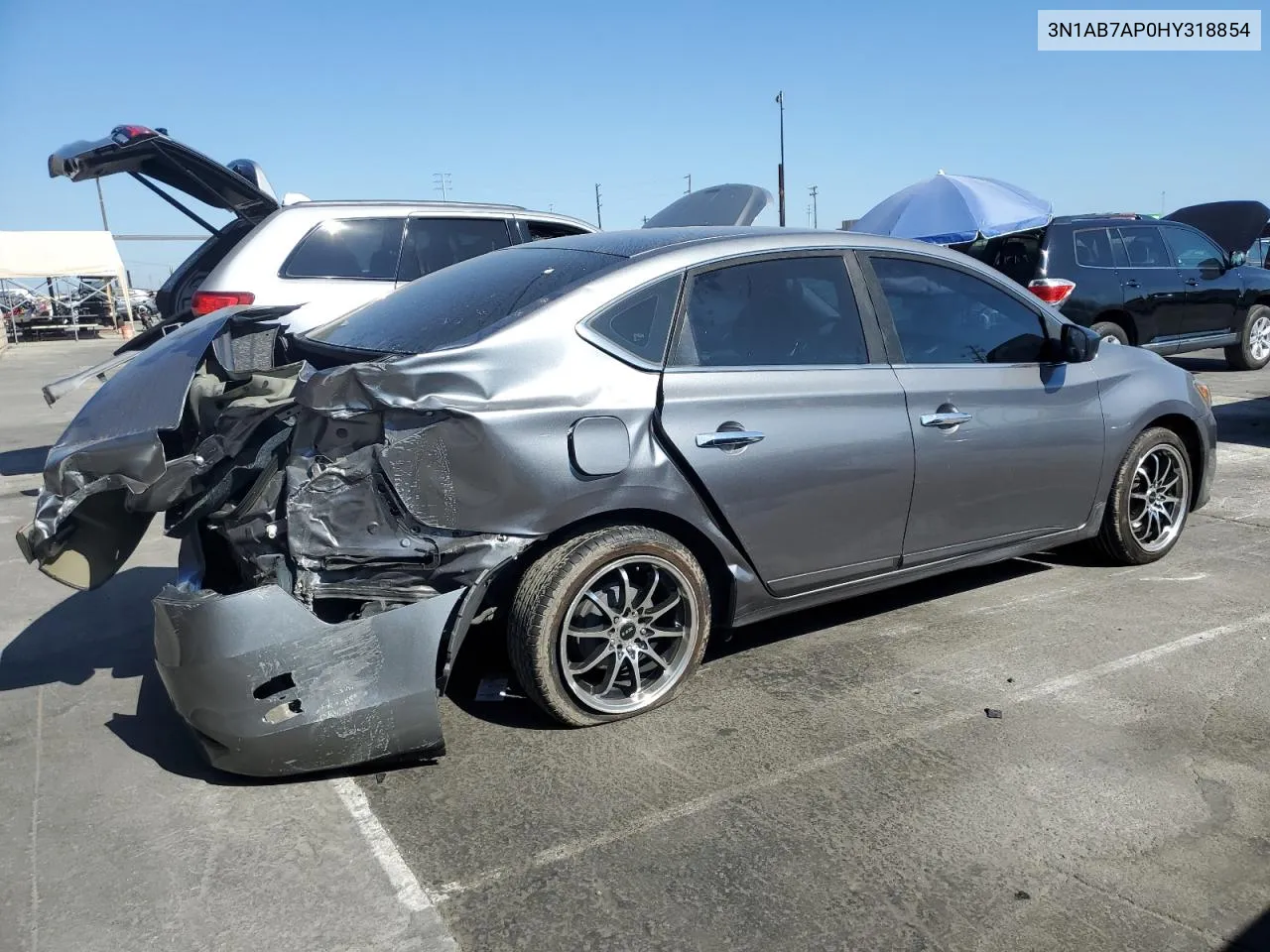 2017 Nissan Sentra S VIN: 3N1AB7AP0HY318854 Lot: 68616514