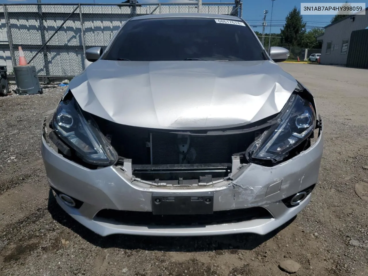 2017 Nissan Sentra S VIN: 3N1AB7AP4HY398059 Lot: 68617674