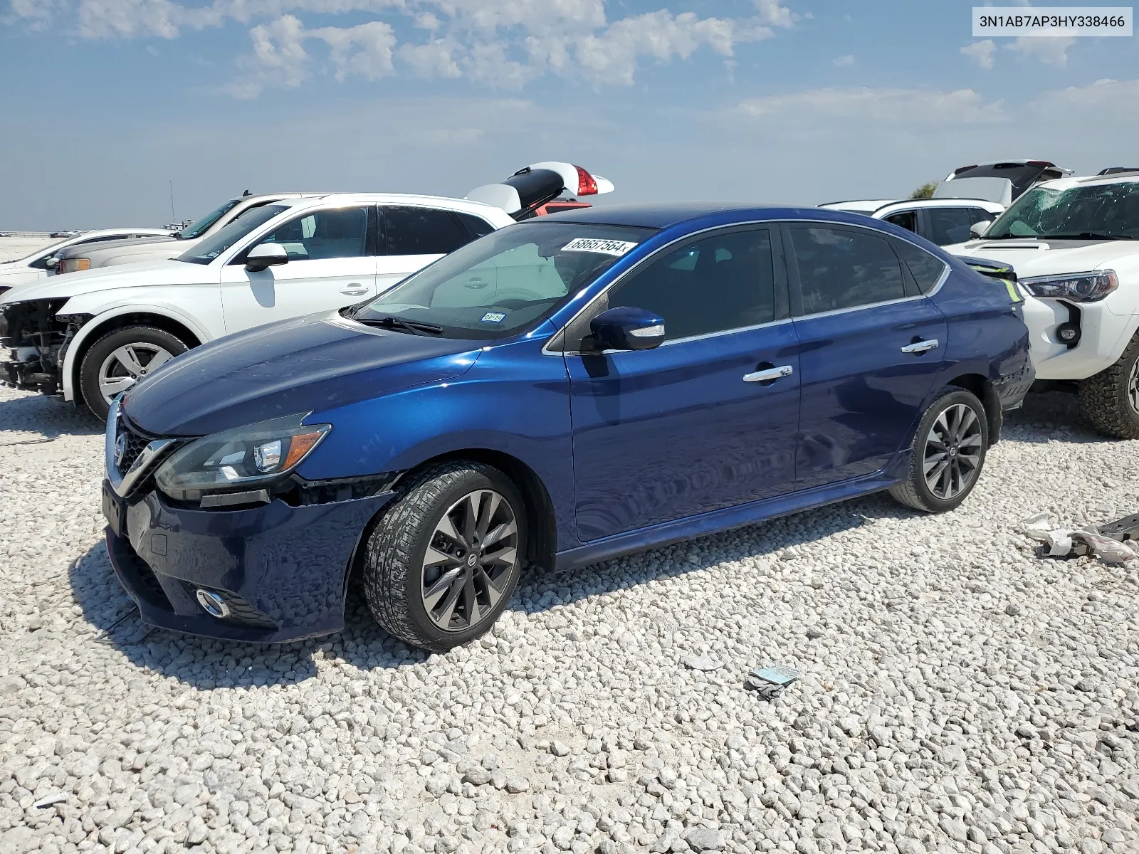 2017 Nissan Sentra S VIN: 3N1AB7AP3HY338466 Lot: 68657564