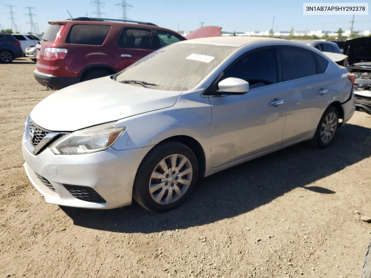 2017 Nissan Sentra S VIN: 3N1AB7AP5HY292378 Lot: 68824214