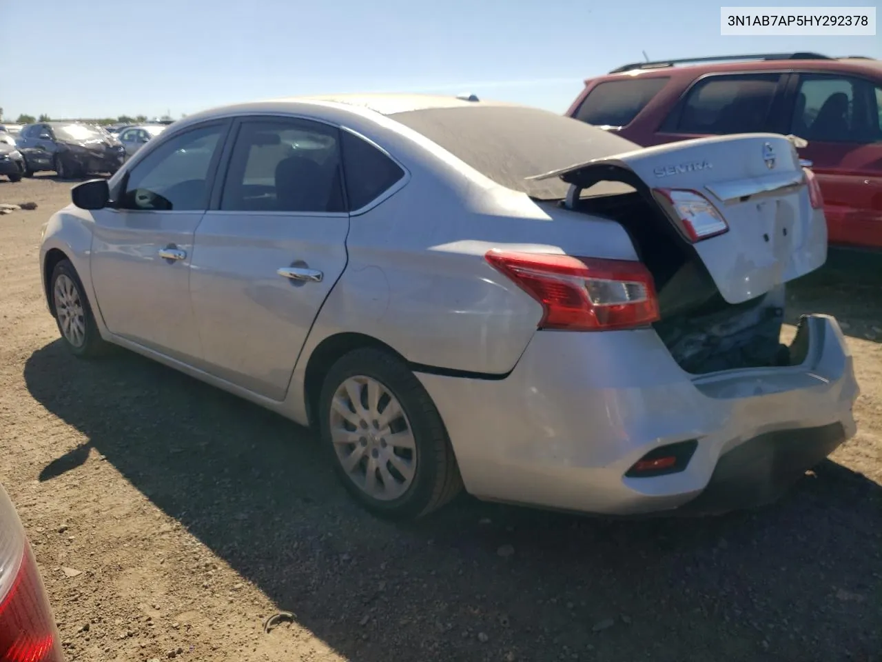 2017 Nissan Sentra S VIN: 3N1AB7AP5HY292378 Lot: 68824214