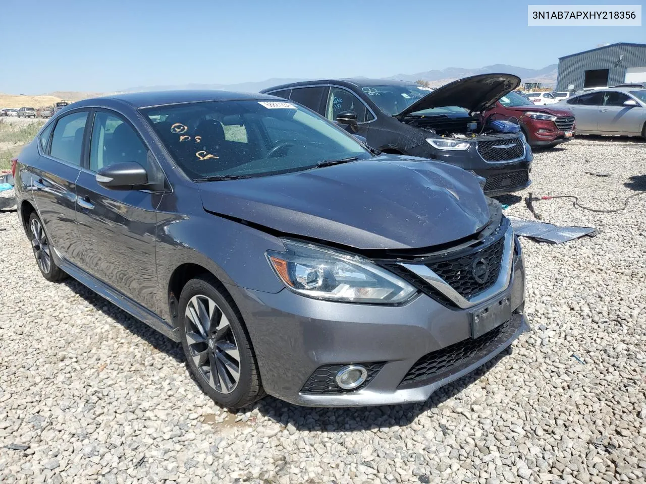 2017 Nissan Sentra S VIN: 3N1AB7APXHY218356 Lot: 68827234