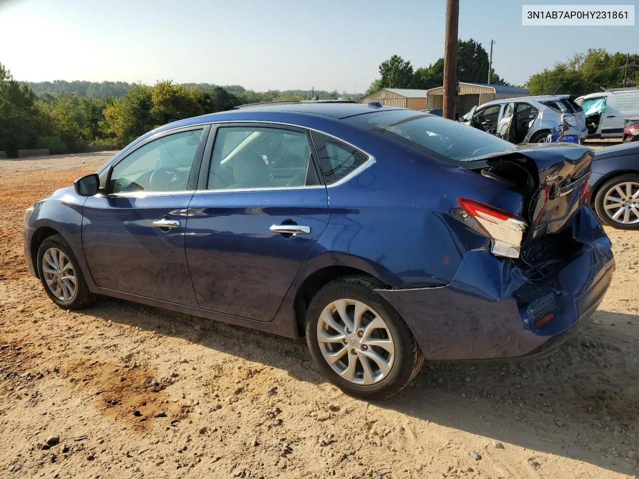 2017 Nissan Sentra S VIN: 3N1AB7AP0HY231861 Lot: 68860784