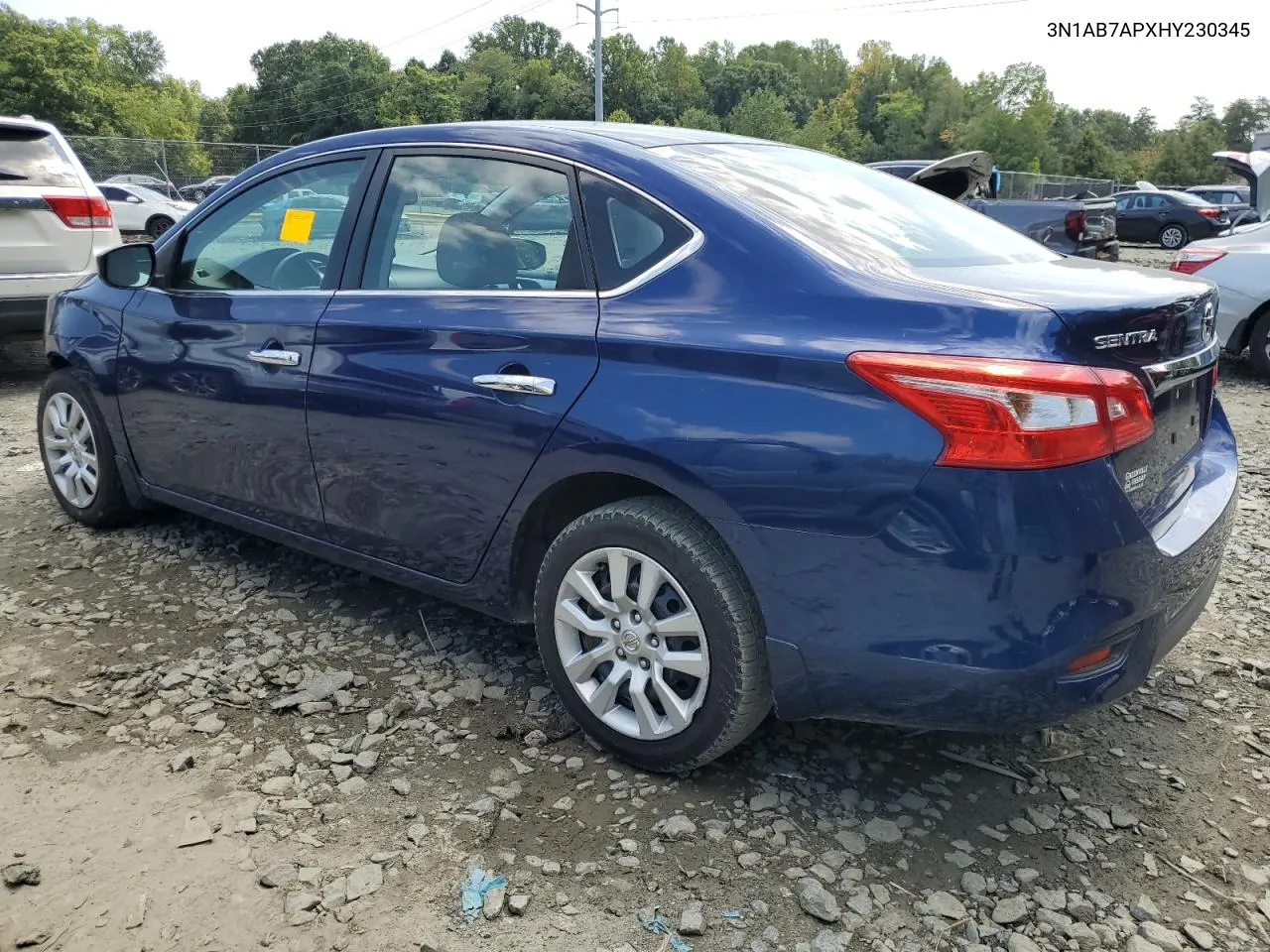 2017 Nissan Sentra S VIN: 3N1AB7APXHY230345 Lot: 68977894