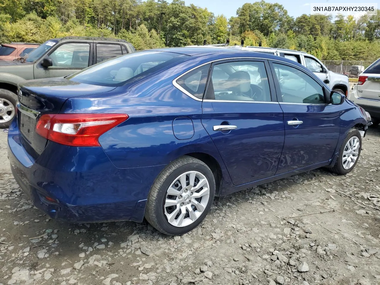 3N1AB7APXHY230345 2017 Nissan Sentra S