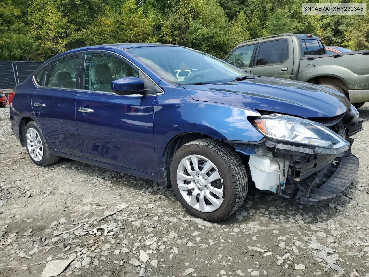 2017 Nissan Sentra S VIN: 3N1AB7APXHY230345 Lot: 68977894