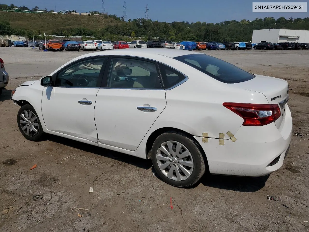 2017 Nissan Sentra S VIN: 3N1AB7AP5HY209421 Lot: 69050874