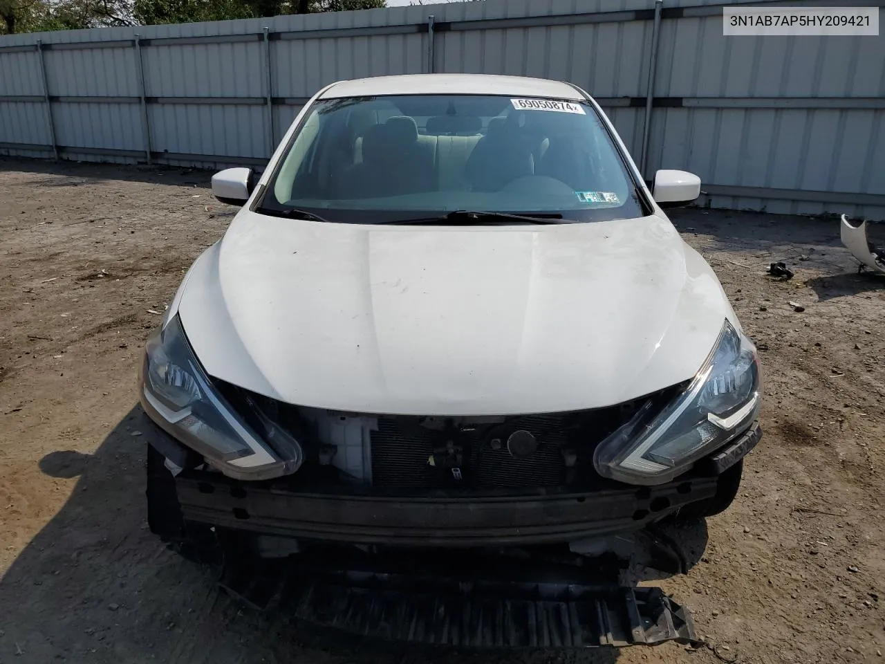 3N1AB7AP5HY209421 2017 Nissan Sentra S