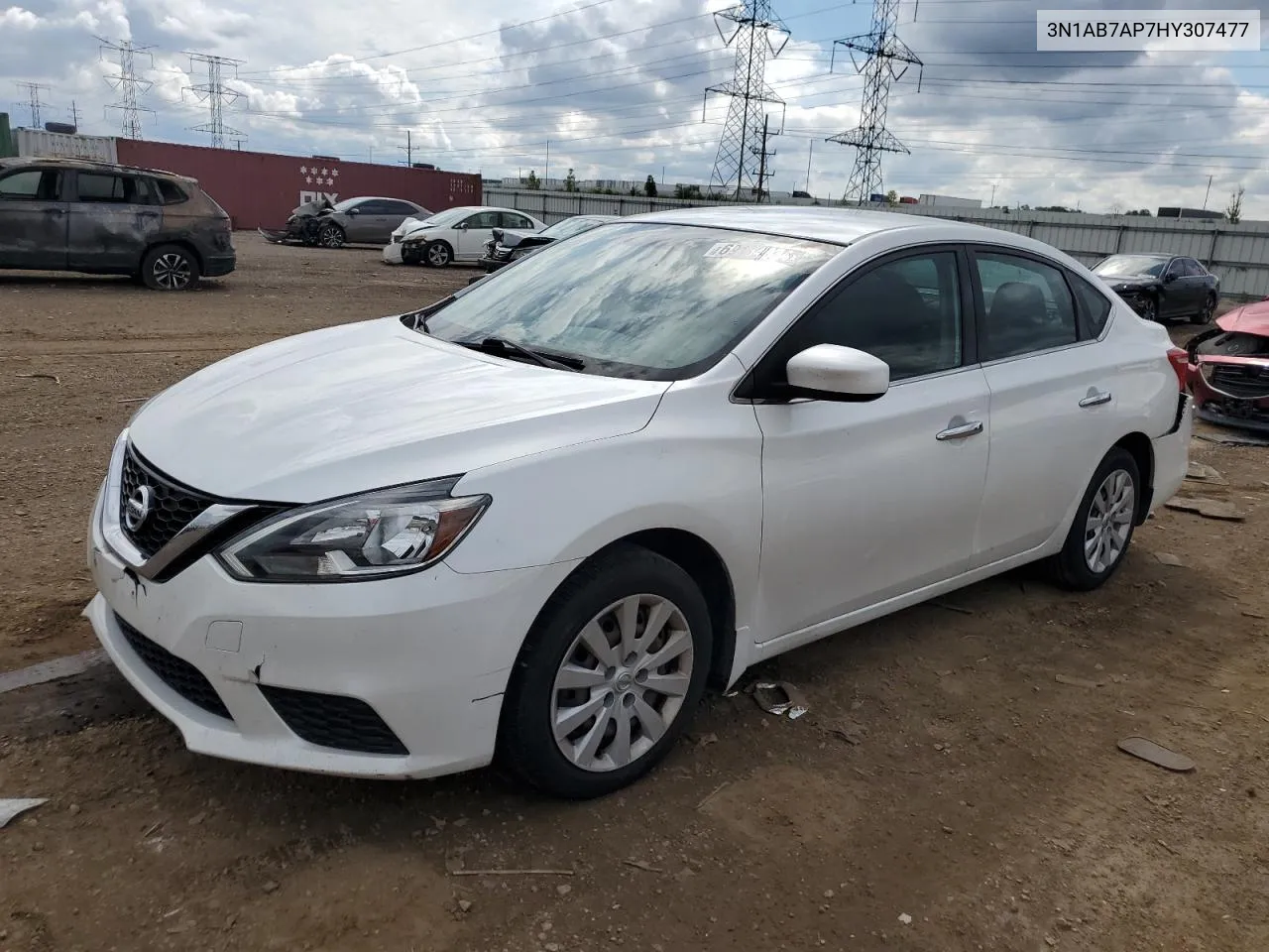 3N1AB7AP7HY307477 2017 Nissan Sentra S