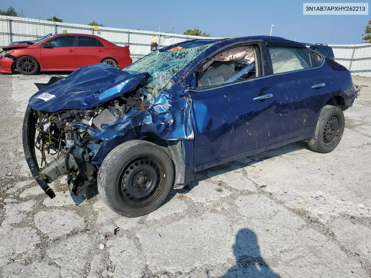 2017 Nissan Sentra S VIN: 3N1AB7APXHY262213 Lot: 69226934