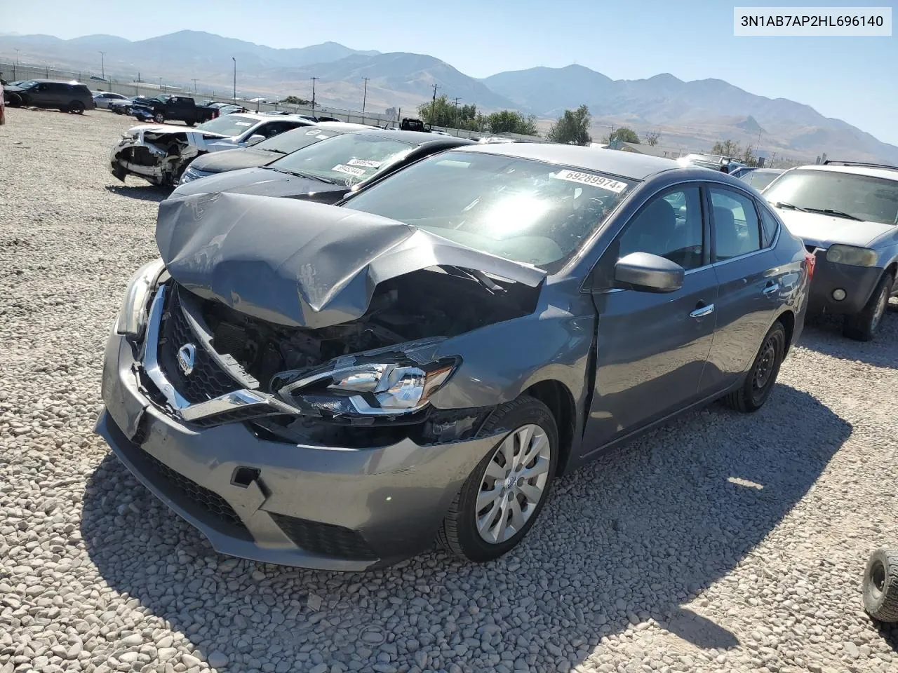 3N1AB7AP2HL696140 2017 Nissan Sentra S