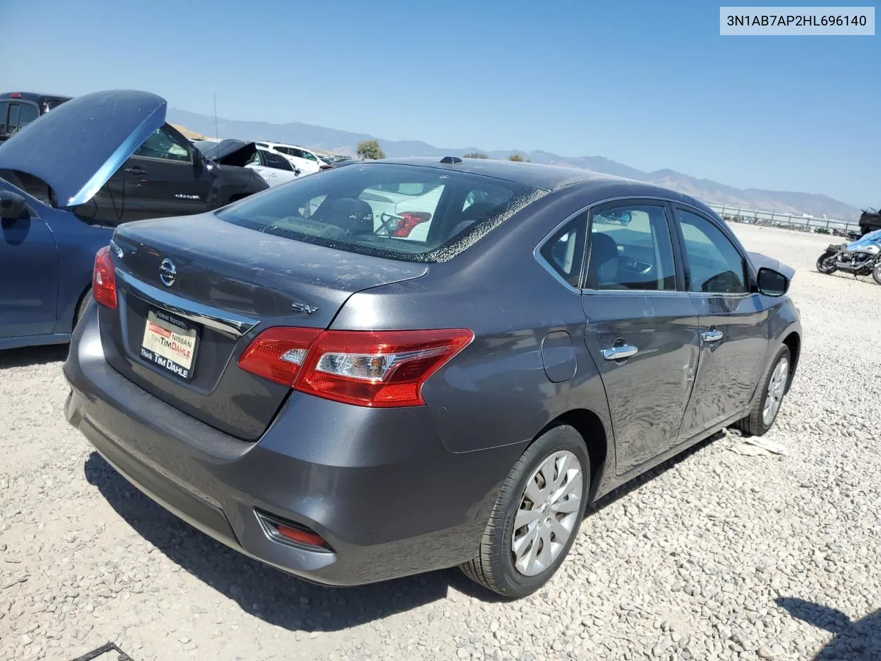 2017 Nissan Sentra S VIN: 3N1AB7AP2HL696140 Lot: 69289974