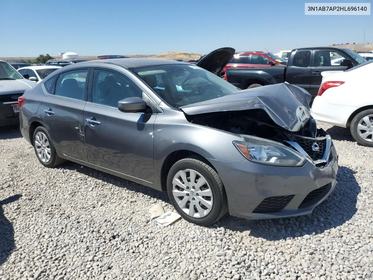 2017 Nissan Sentra S VIN: 3N1AB7AP2HL696140 Lot: 69289974