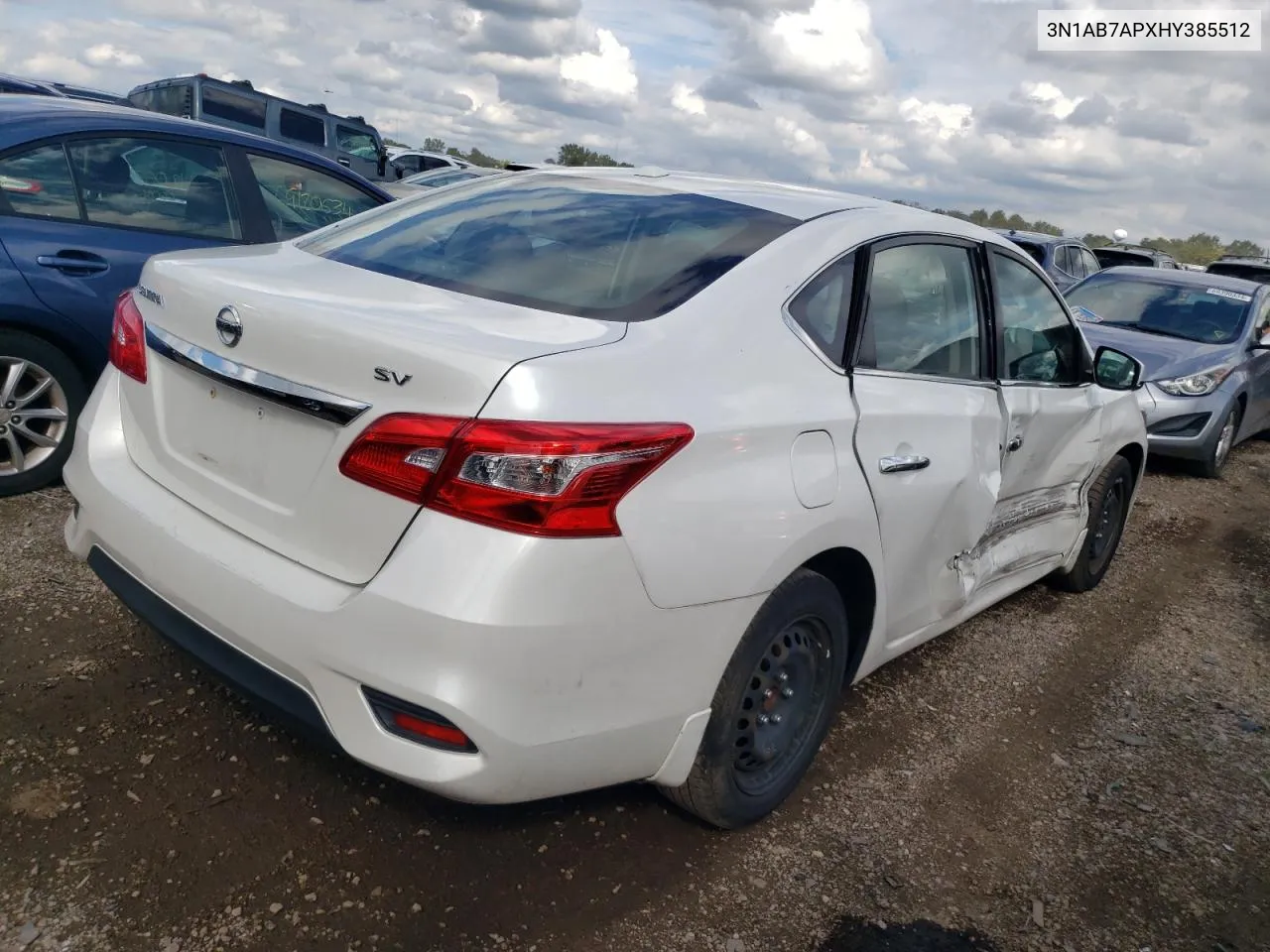 2017 Nissan Sentra S VIN: 3N1AB7APXHY385512 Lot: 69314504