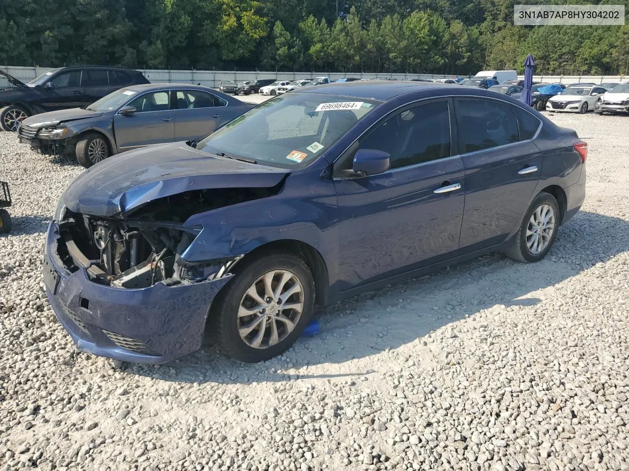 2017 Nissan Sentra S VIN: 3N1AB7AP8HY304202 Lot: 69698464