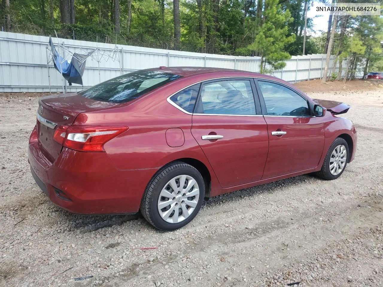 3N1AB7AP0HL684276 2017 Nissan Sentra S