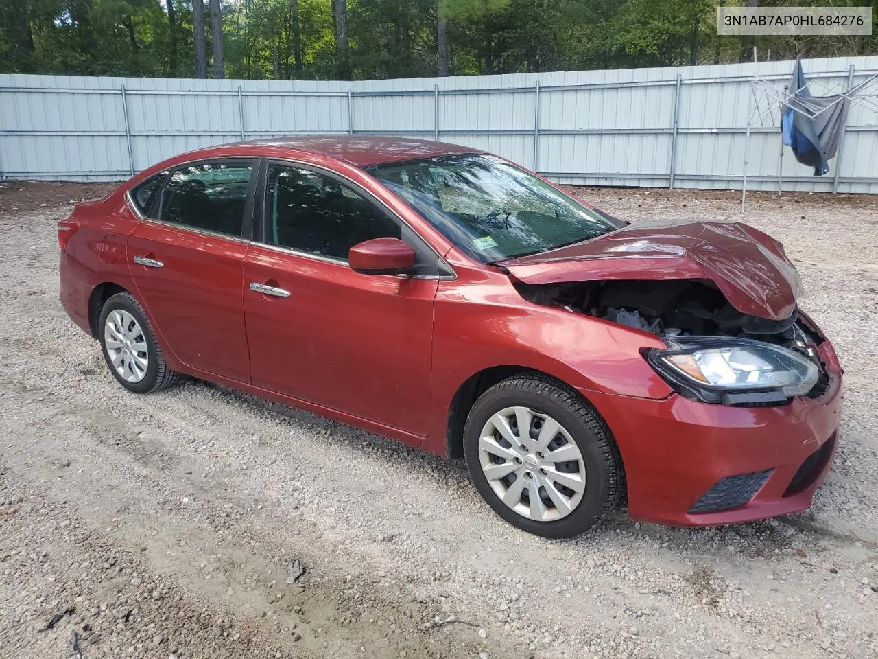 2017 Nissan Sentra S VIN: 3N1AB7AP0HL684276 Lot: 69857814