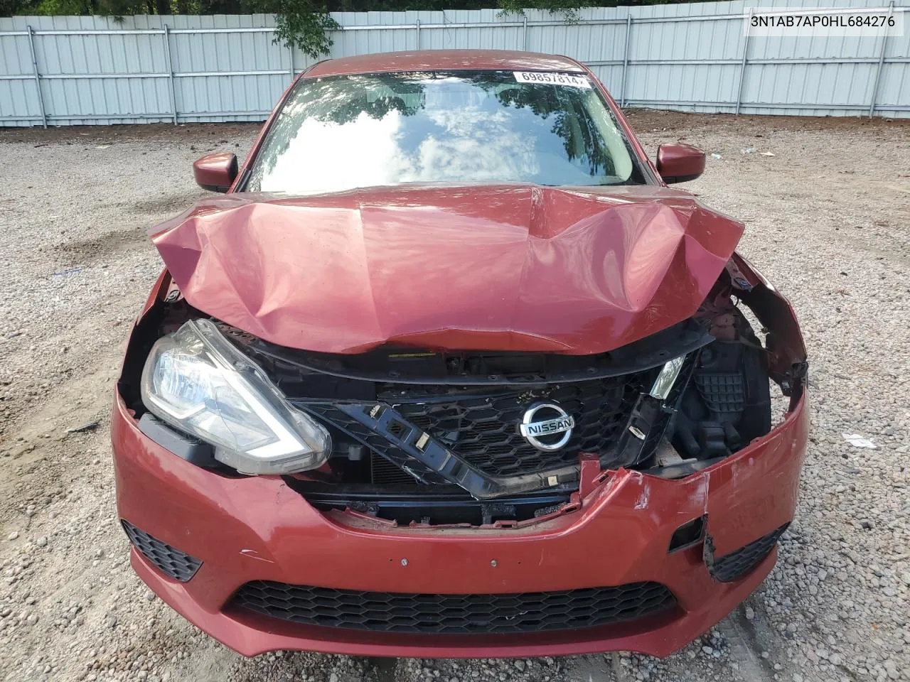 3N1AB7AP0HL684276 2017 Nissan Sentra S