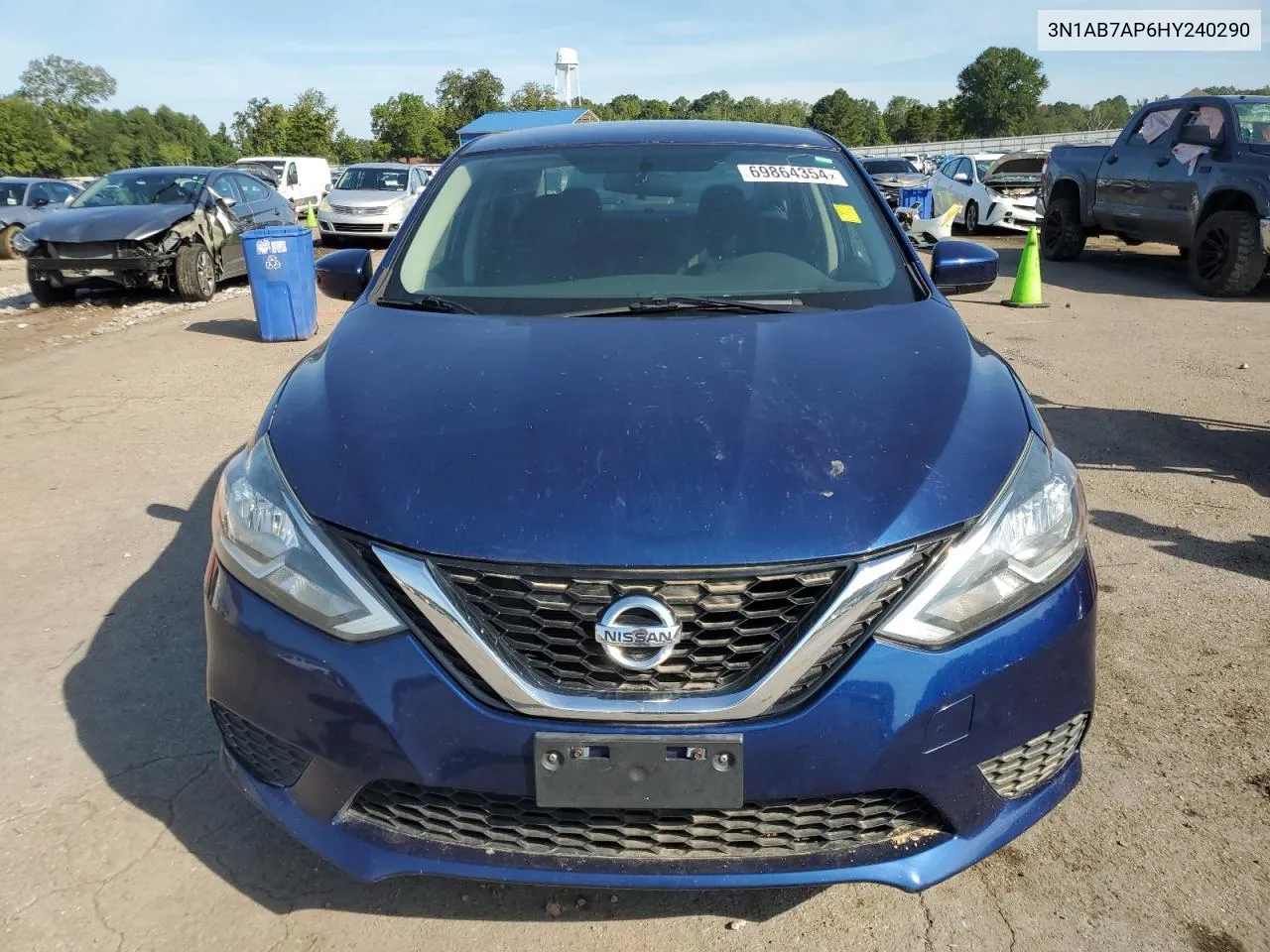 2017 Nissan Sentra S VIN: 3N1AB7AP6HY240290 Lot: 69864354