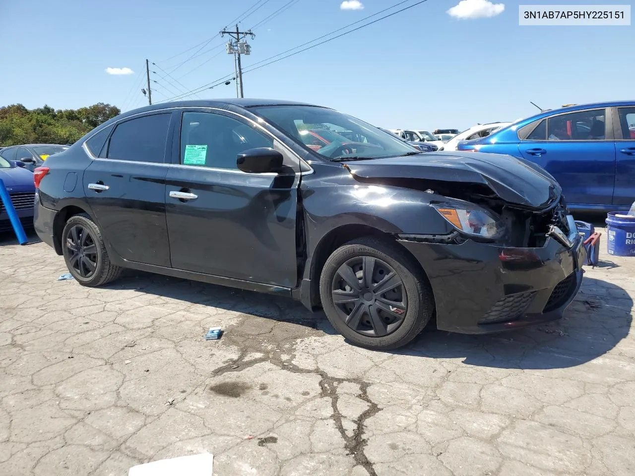 2017 Nissan Sentra S VIN: 3N1AB7AP5HY225151 Lot: 69873094