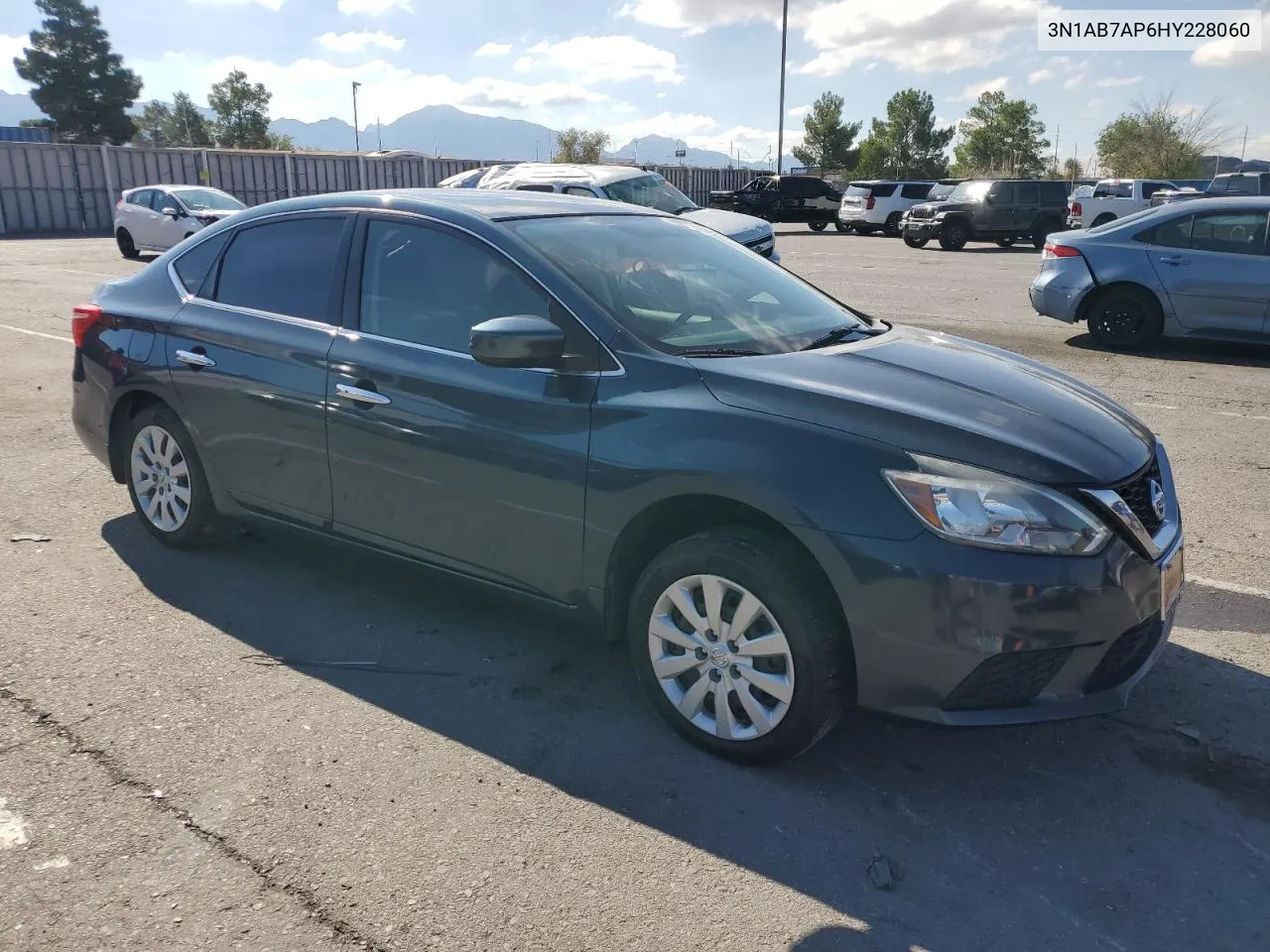 2017 Nissan Sentra S VIN: 3N1AB7AP6HY228060 Lot: 70054004