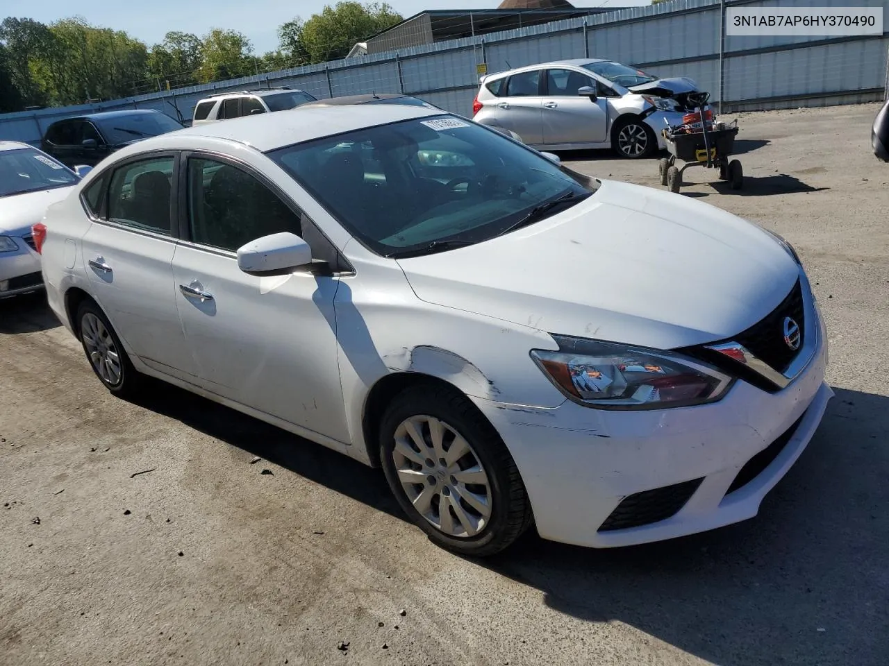 2017 Nissan Sentra S VIN: 3N1AB7AP6HY370490 Lot: 70135914