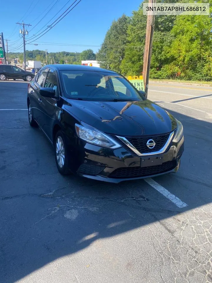 2017 Nissan Sentra S VIN: 3N1AB7AP8HL686812 Lot: 70195454