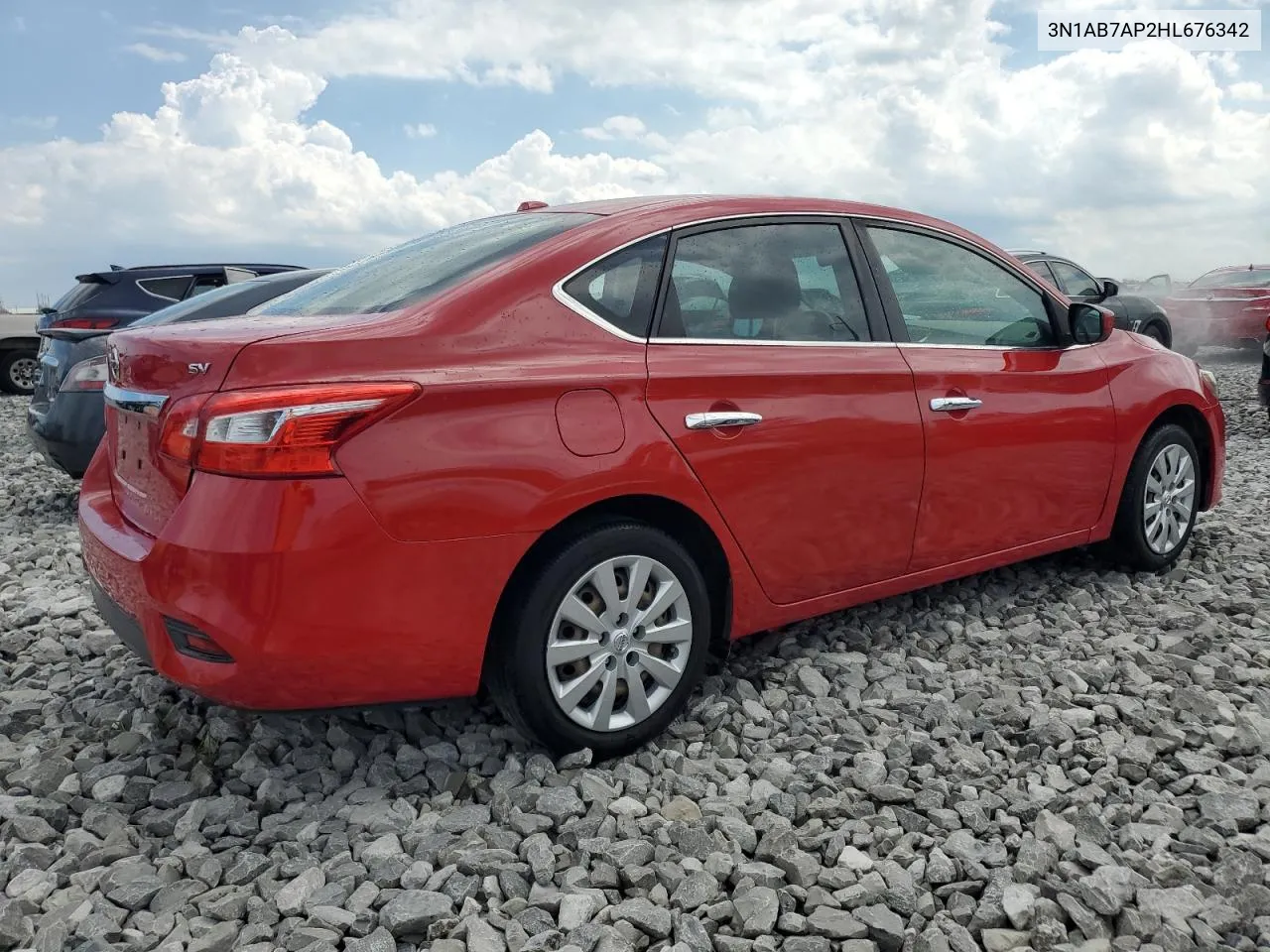 3N1AB7AP2HL676342 2017 Nissan Sentra S