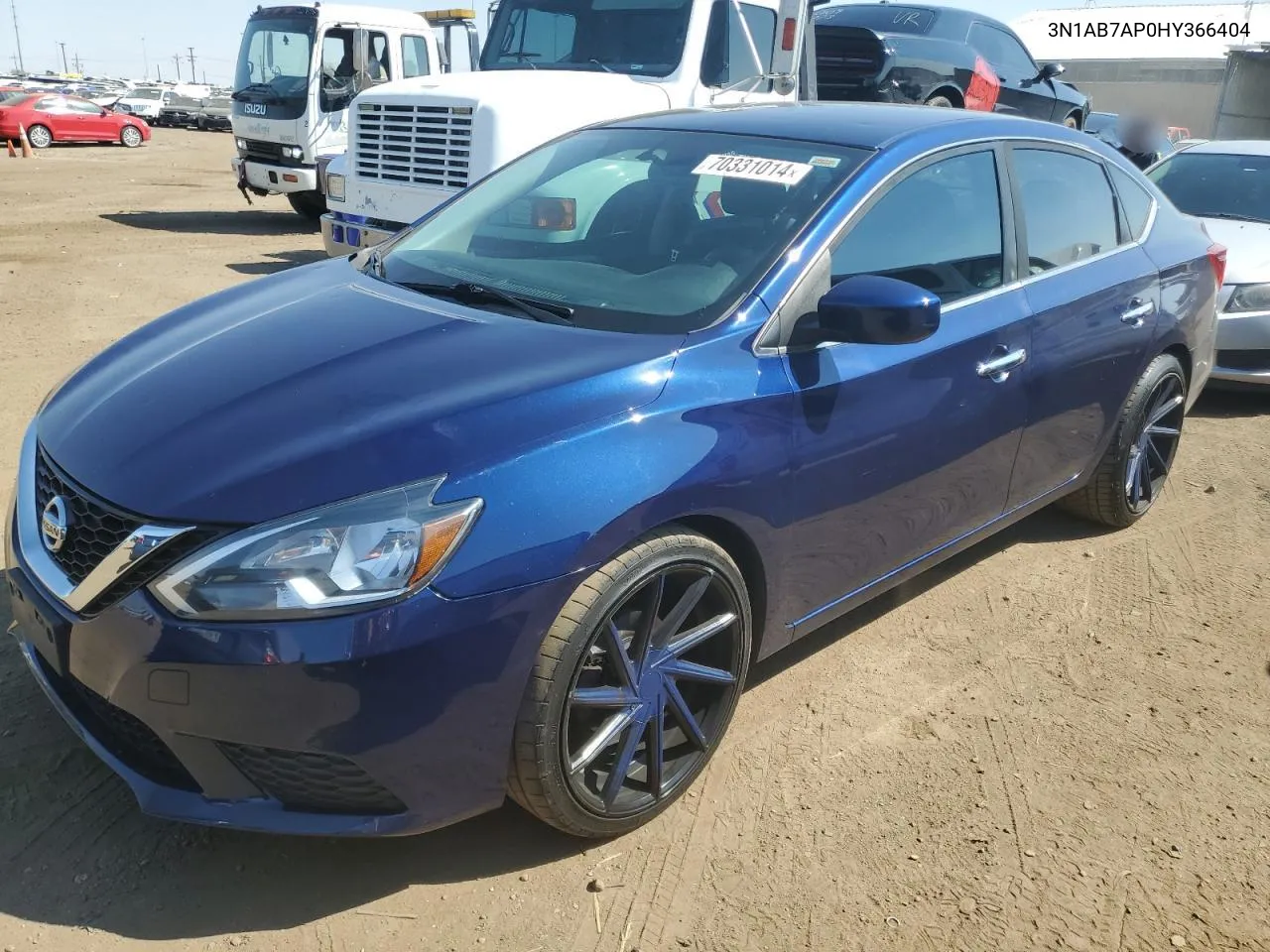 2017 Nissan Sentra S VIN: 3N1AB7AP0HY366404 Lot: 70331014