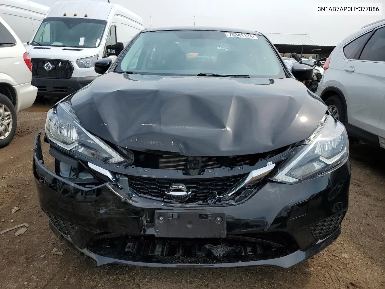 2017 Nissan Sentra S VIN: 3N1AB7AP0HY377886 Lot: 70341124