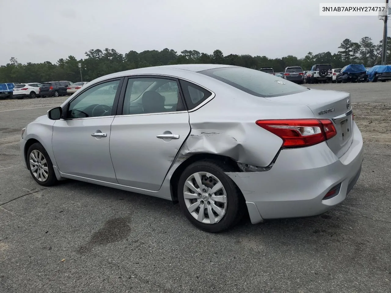 2017 Nissan Sentra S VIN: 3N1AB7APXHY274717 Lot: 70370514