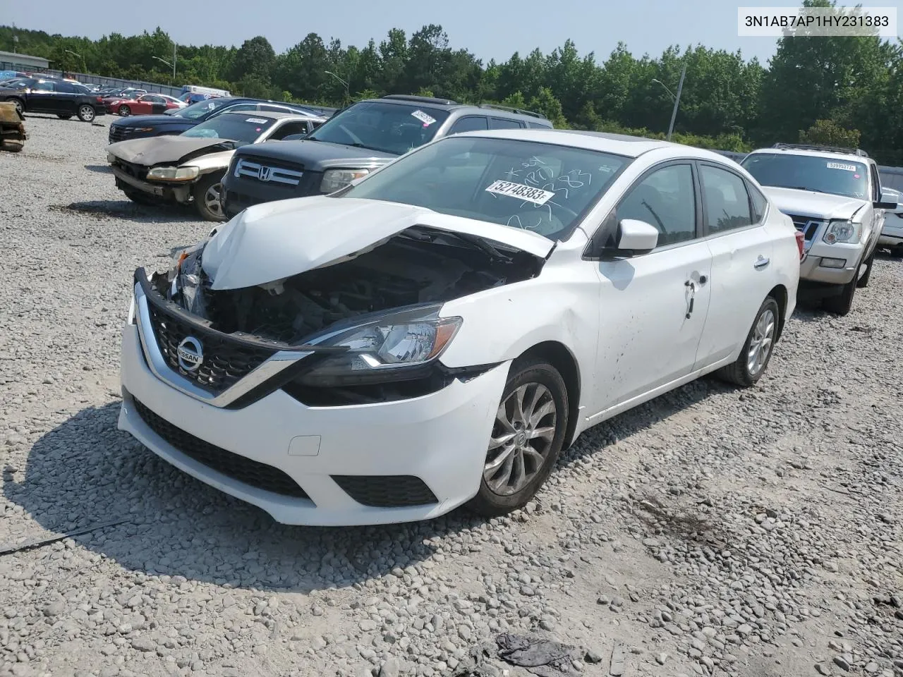 2017 Nissan Sentra S VIN: 3N1AB7AP1HY231383 Lot: 70510624