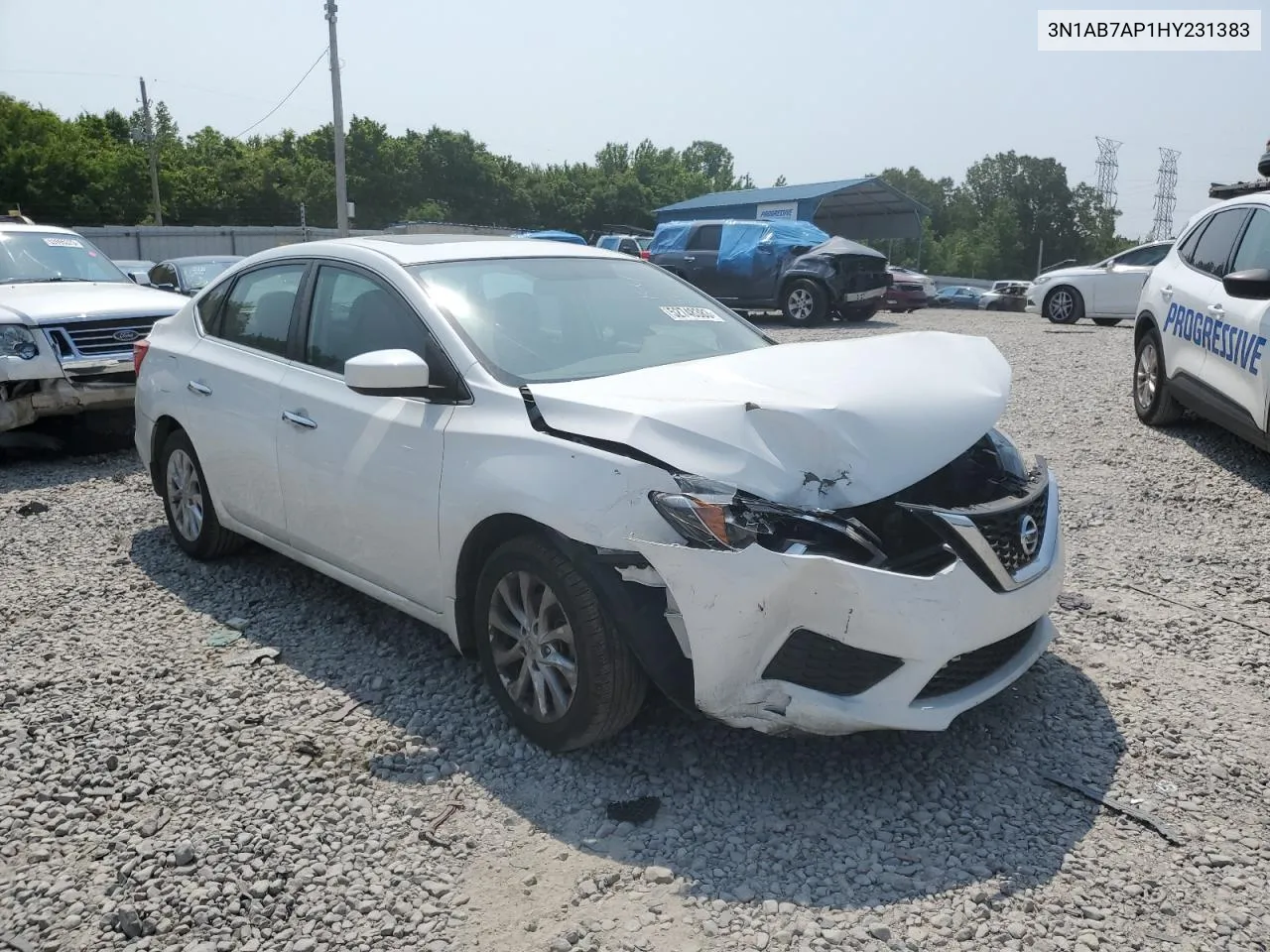 2017 Nissan Sentra S VIN: 3N1AB7AP1HY231383 Lot: 70510624