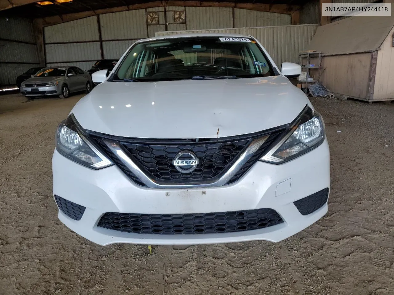 2017 Nissan Sentra S VIN: 3N1AB7AP4HY244418 Lot: 70581874