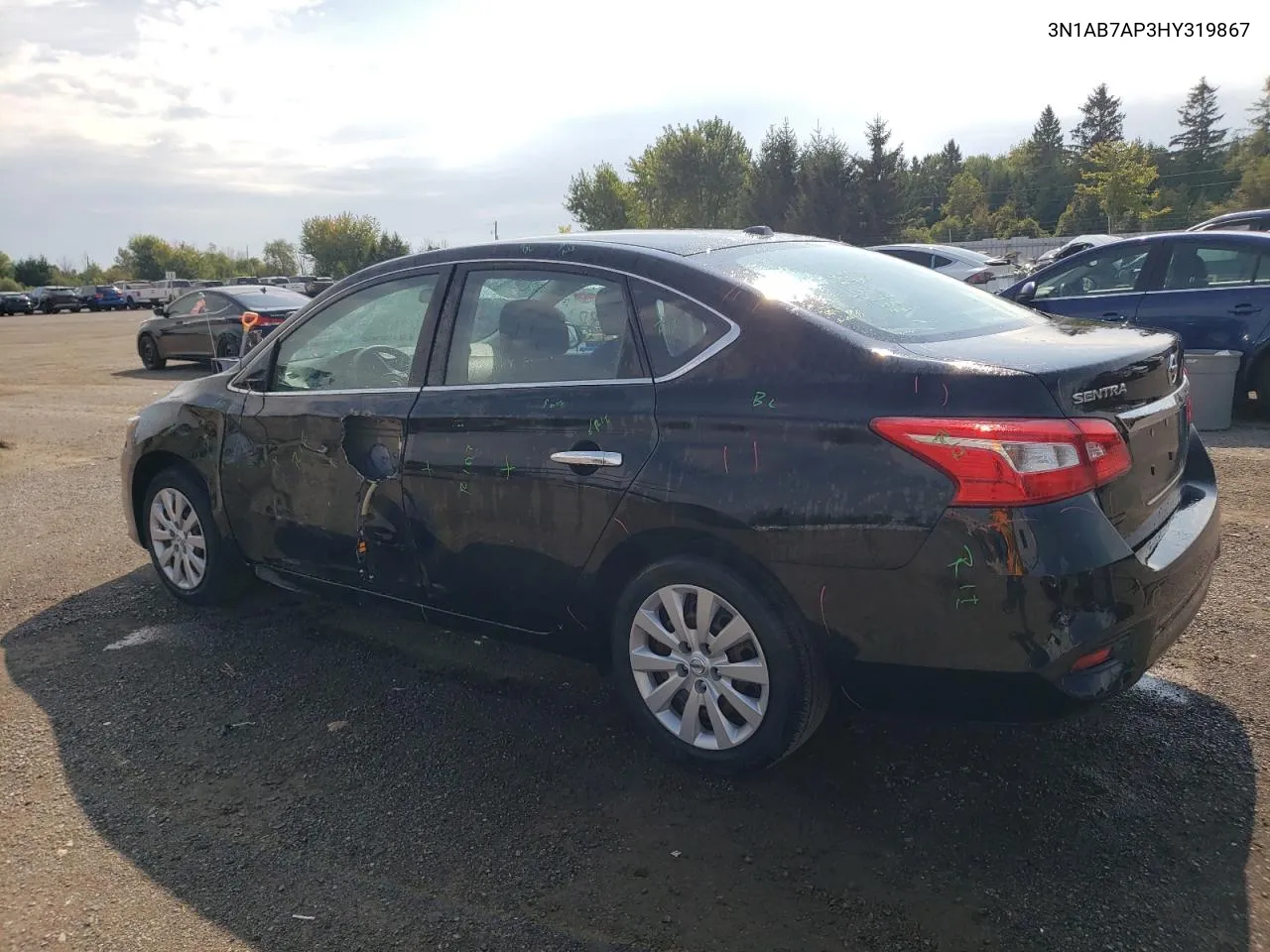 2017 Nissan Sentra S VIN: 3N1AB7AP3HY319867 Lot: 70686634