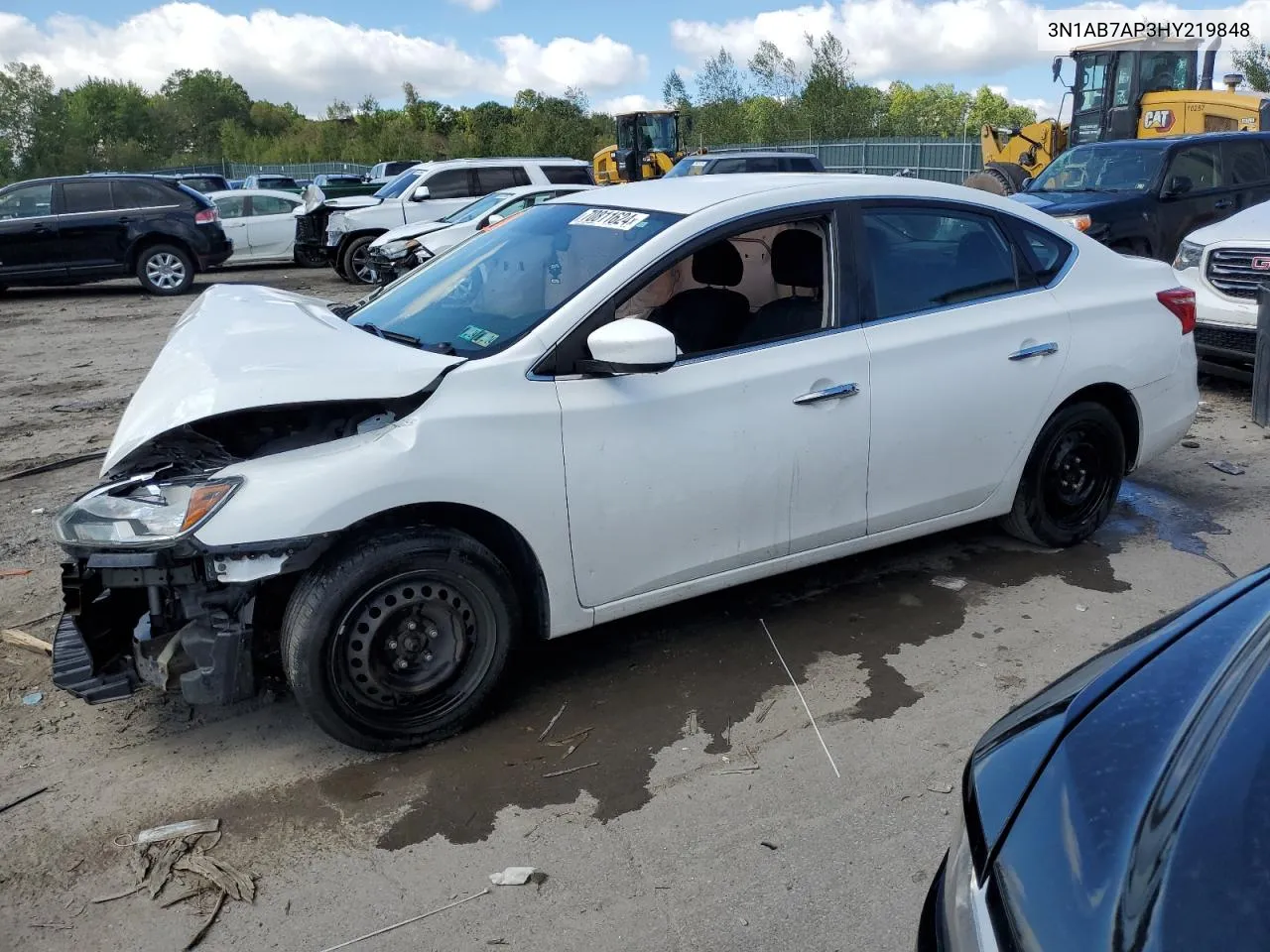 2017 Nissan Sentra S VIN: 3N1AB7AP3HY219848 Lot: 70811624