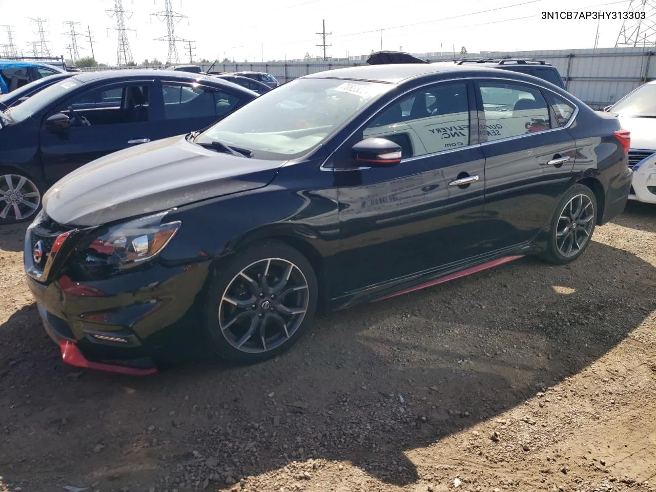 2017 Nissan Sentra Sr Turbo VIN: 3N1CB7AP3HY313303 Lot: 70833004