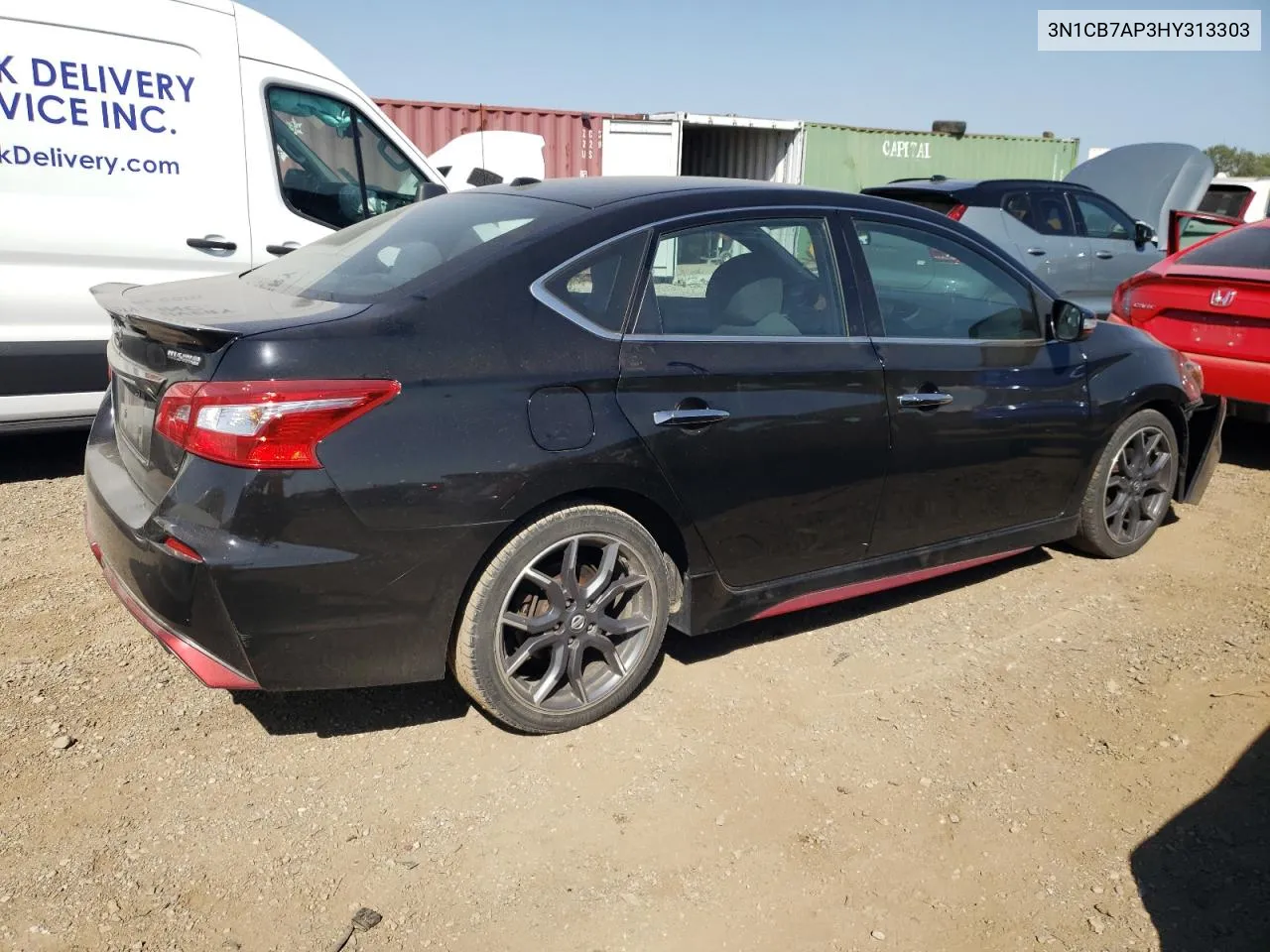 3N1CB7AP3HY313303 2017 Nissan Sentra Sr Turbo