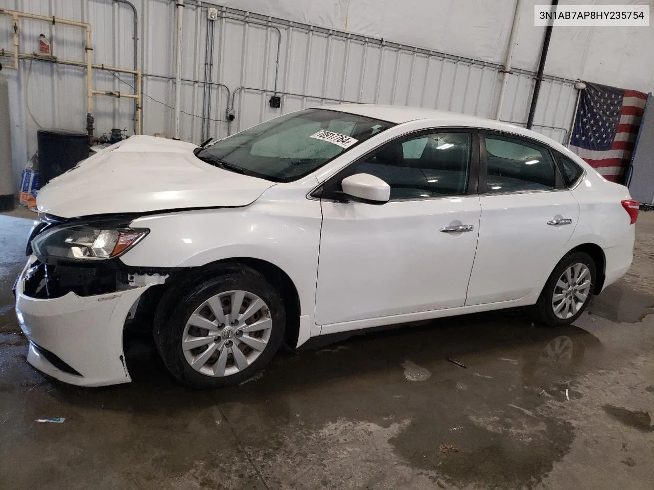 3N1AB7AP8HY235754 2017 Nissan Sentra S