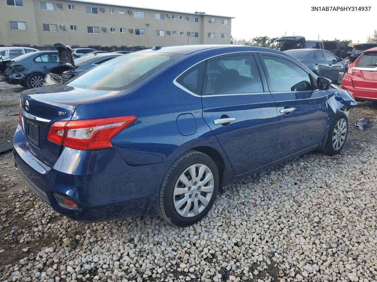 2017 Nissan Sentra S VIN: 3N1AB7AP6HY314937 Lot: 70923164