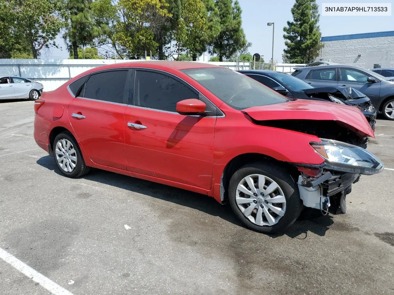 2017 Nissan Sentra S VIN: 3N1AB7AP9HL713533 Lot: 71053884