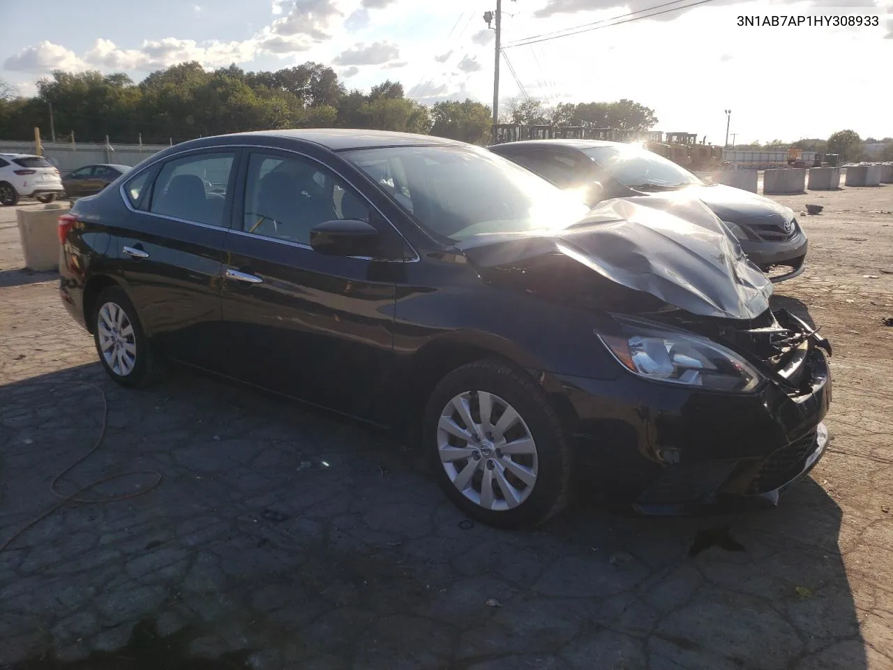 2017 Nissan Sentra S VIN: 3N1AB7AP1HY308933 Lot: 71180134