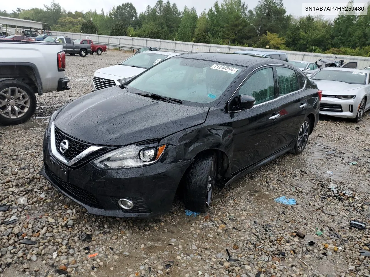 3N1AB7AP7HY259480 2017 Nissan Sentra S